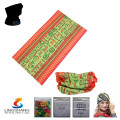 LSB-033 Ningbo Lingshang 100% Polyester tube à tube multifonctionnel sur mesure bandana sans soudure